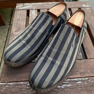 John Varvatos striped loafers, men size 12
